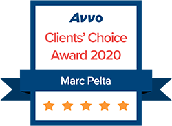 Avvo Clients | Choice Award 2020 | Marc Pelta | 5star