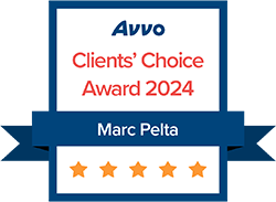 Avvo Clients | Choice Award 2024 | Marc Pelta | 5star